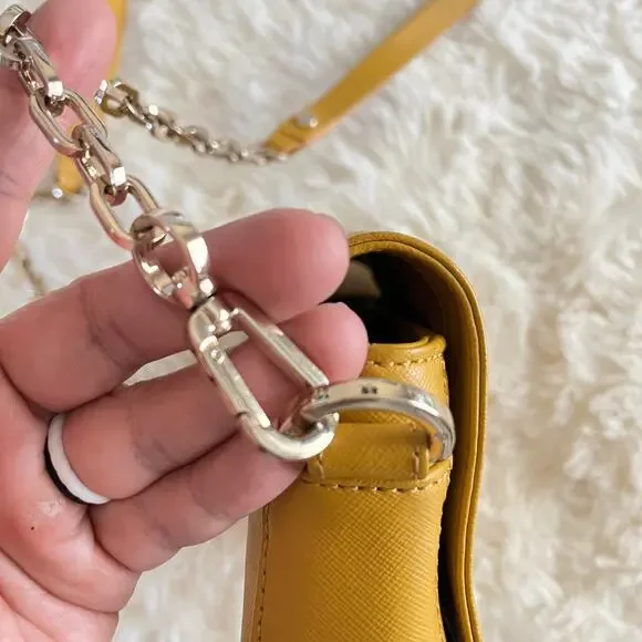 Tory Burch Yellow Mustard color crossbody - Picture 10 of 11
